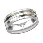 Jayson Men's Titanium Stainless Steel Band Ring, sizes 9,10,11,12 - Size 10
