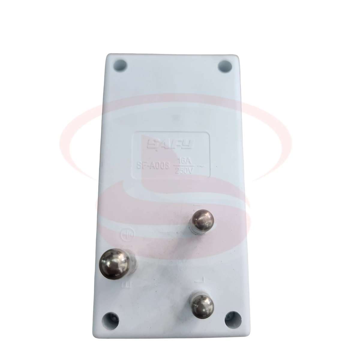 3 Pin 2 Way Dual Power Socket Extension Plug