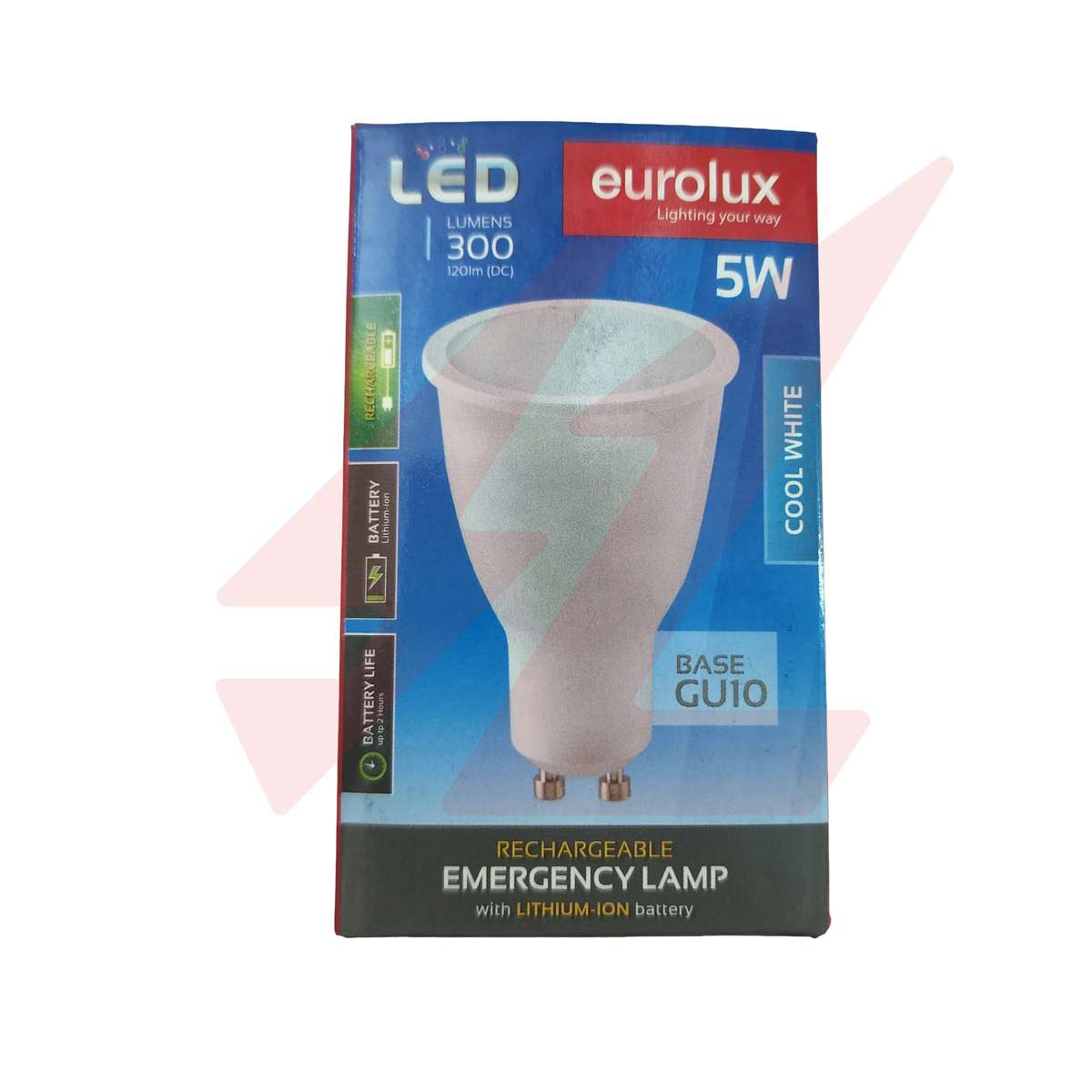 5W GU10 LED Rechargeable Downlight Bulb