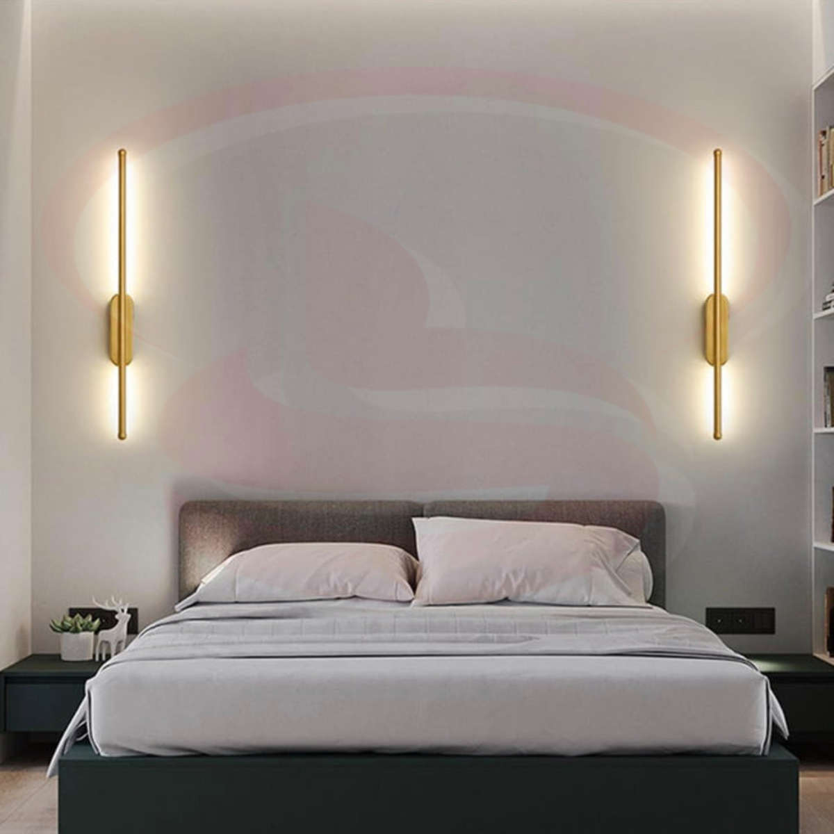 Modern Linear Long Strip LED Electric Wall Light-GOLD