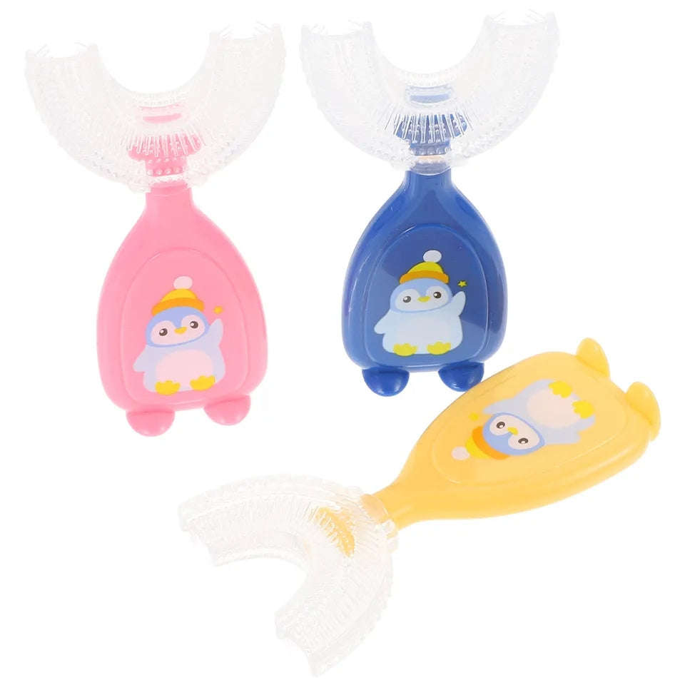 Children's U Tooth Brush 2-6 Years - pink