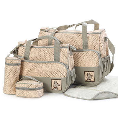 MBaby 5-Piece Multifunctional Baby Changing & Diaper Bag Set