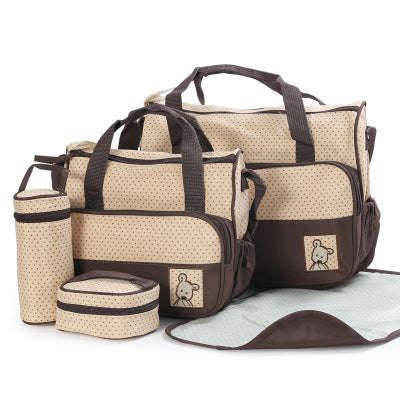 MBaby 5-Piece Multifunctional Baby Changing & Diaper Bag Set