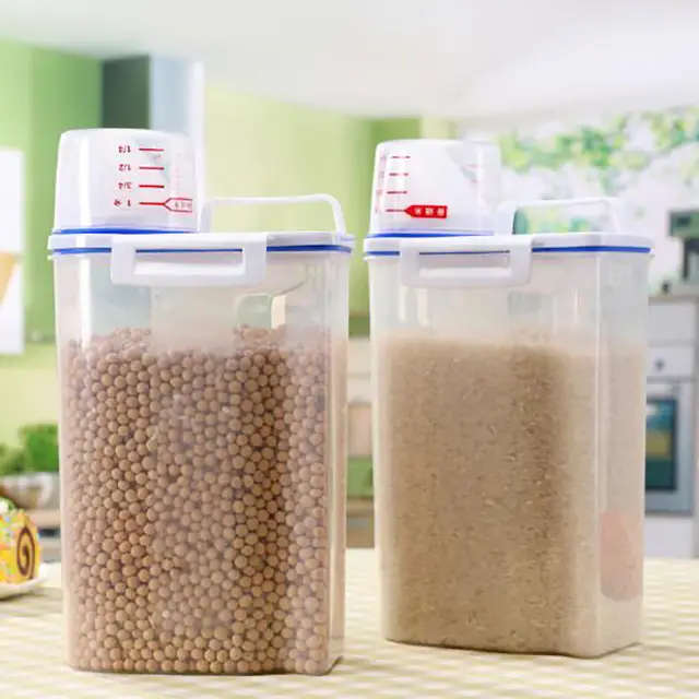 Food Storage Container With Measuring Cup 2.0Kg