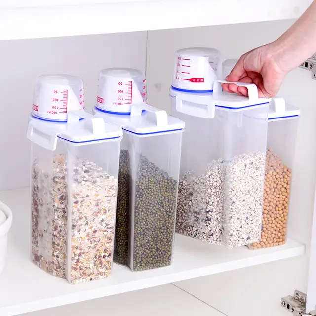 Food Storage Container With Measuring Cup 2.0Kg