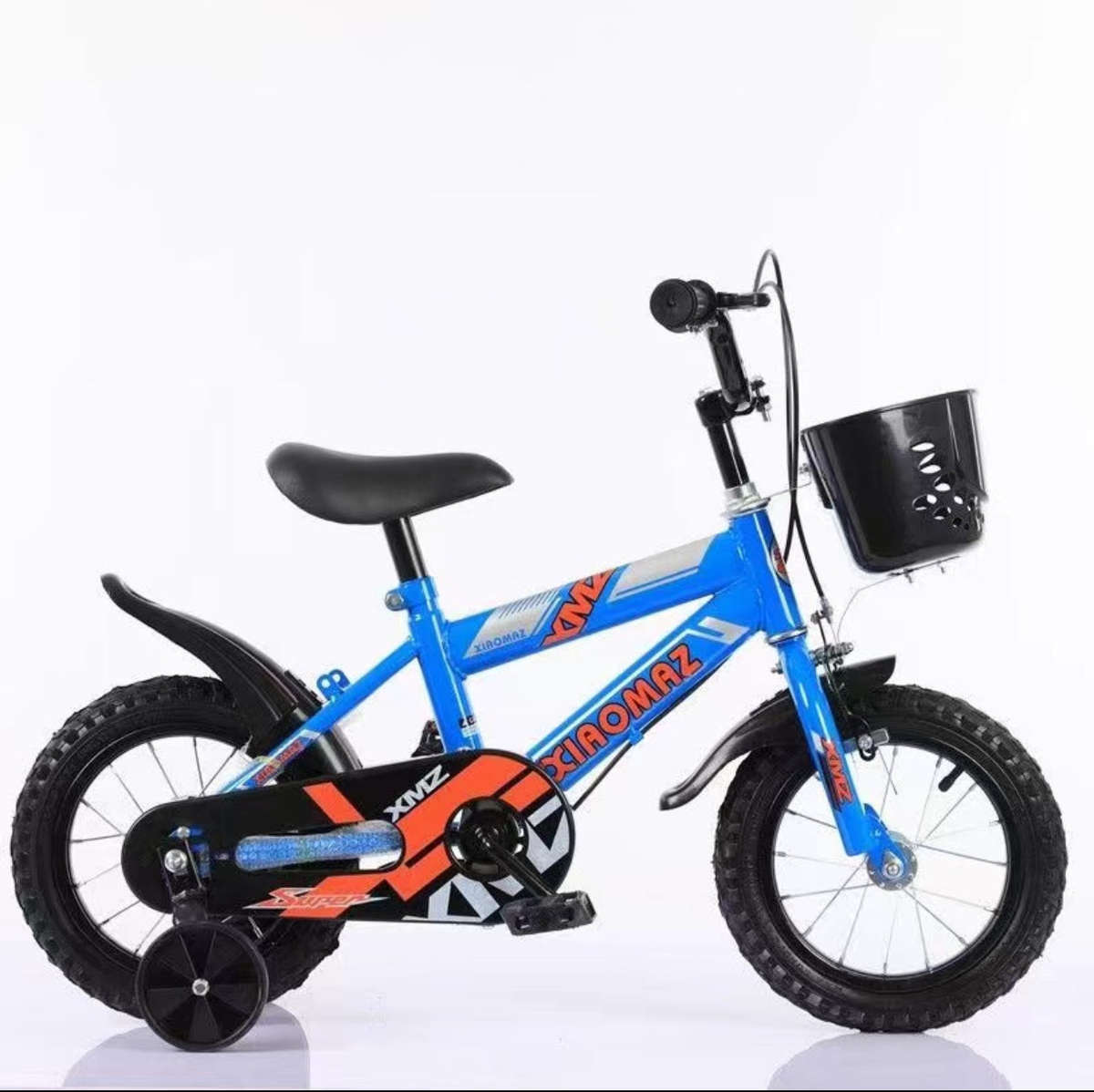 Kids Bicycle with Training Wheels & Shopping Basket,Girls and Boy Bike