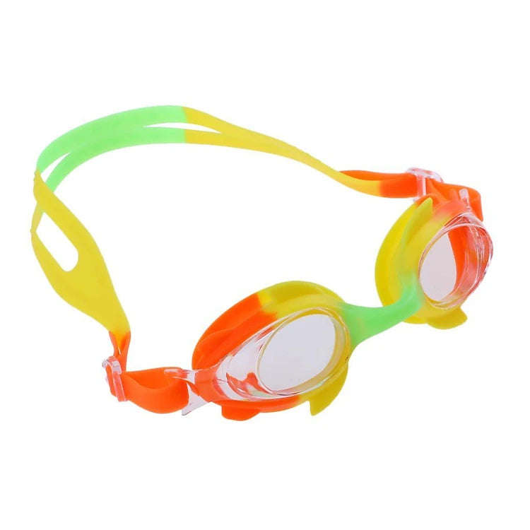 Kids Anti-Fog Silicone Swimming Goggles  With Ear Plugs & Case