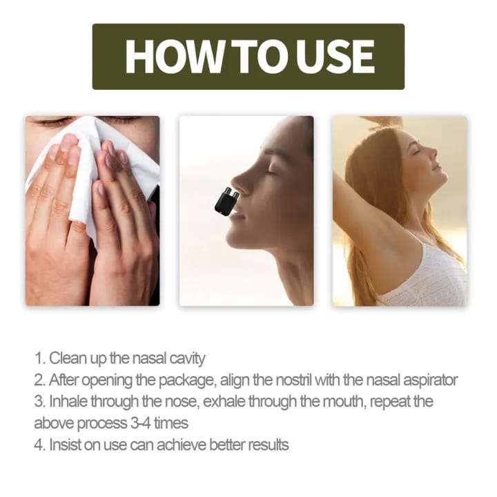 Nasal Repair Herbal Box Smoking Clear Natural Essential Oil Inhaler Lung Cleansing Nasal Herbal L...