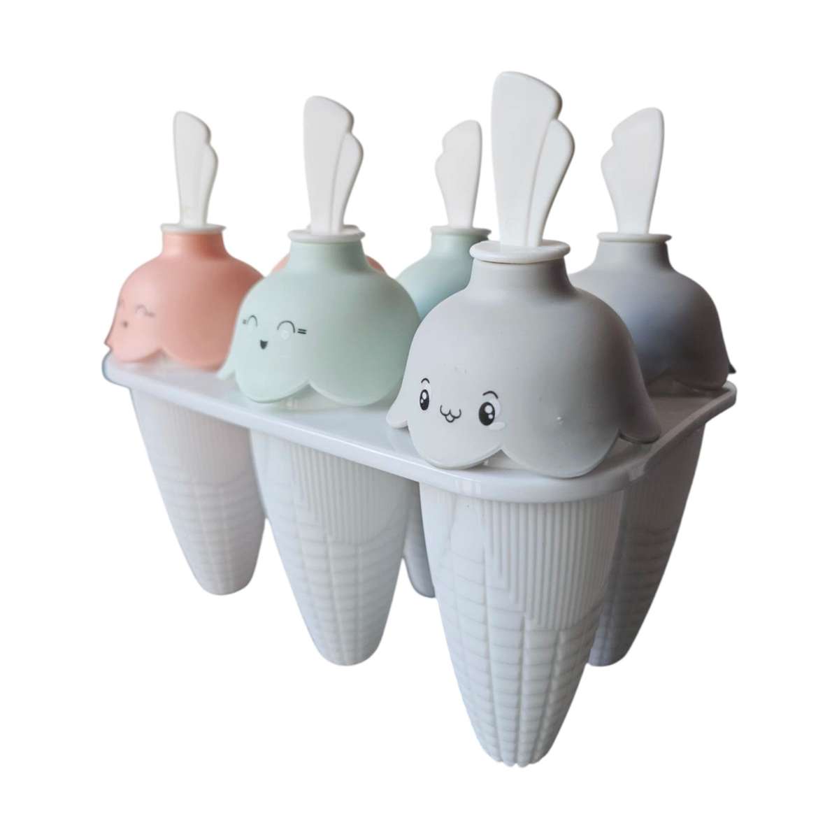 MHome Silicone Ice Cream Mold  6-Grid Reusable Popsicle Maker for Homemade Frozen Treats