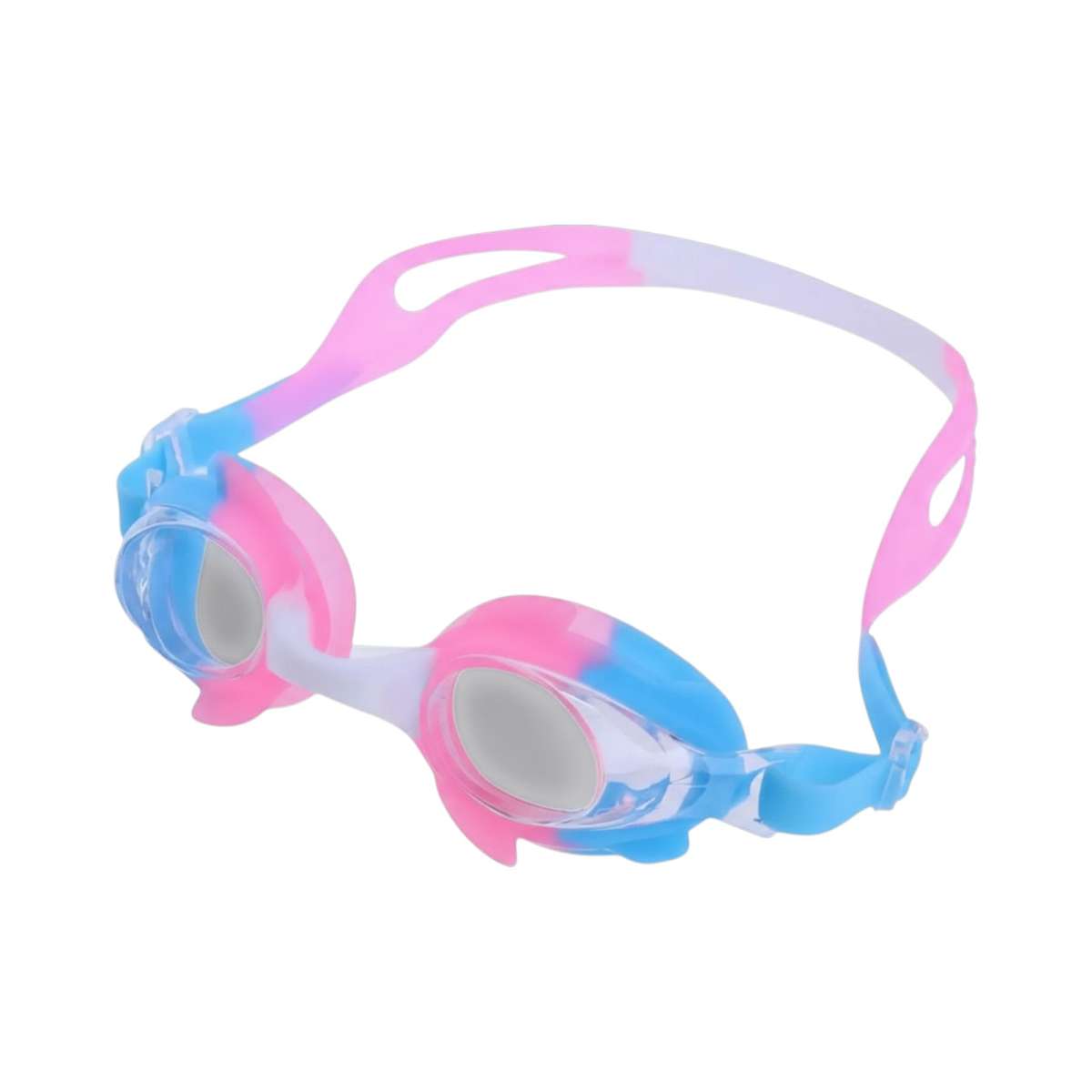 Kids Anti-Fog Silicone Swimming Goggles  With Ear Plugs & Case