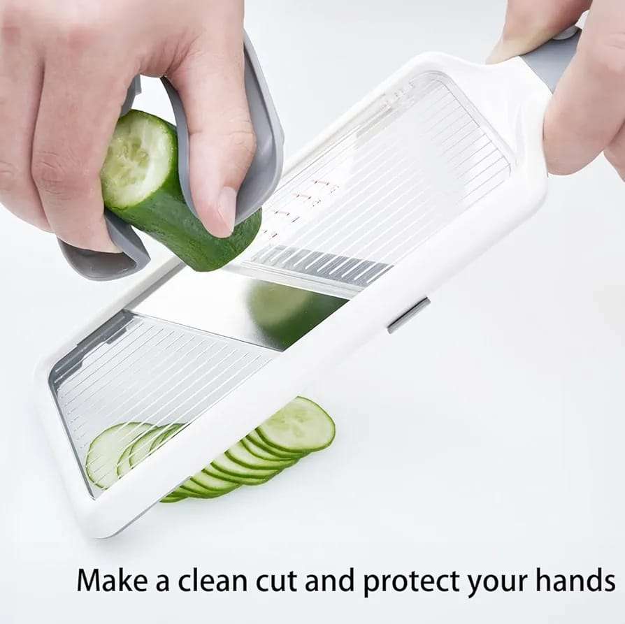 Adjustable Vegetable Slicer with Food Holder