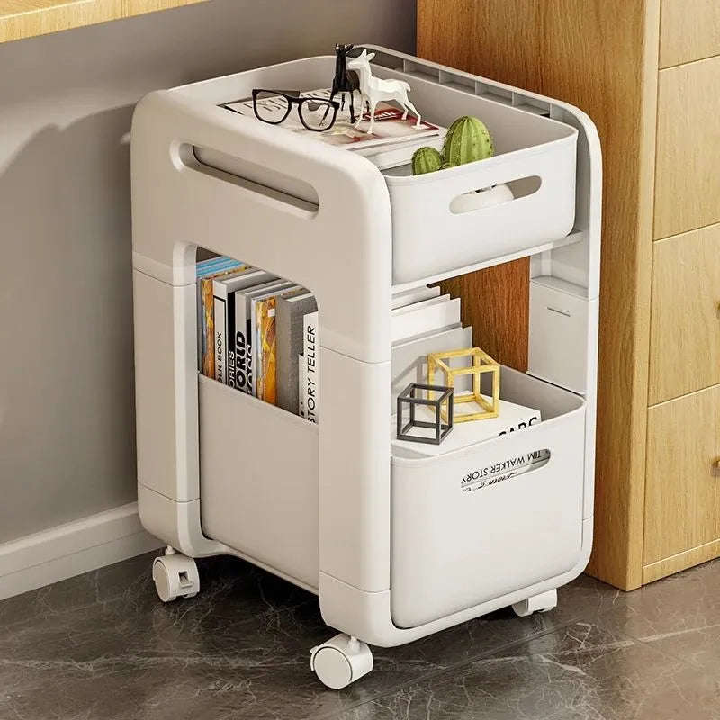 MHome Clean 2-Tier White Bathroom Organizer Shelf  Space-Saving Storage Rack