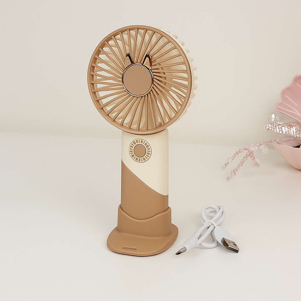 BreezePop Mini Fan  3-Speed Rechargeable Handheld Fan