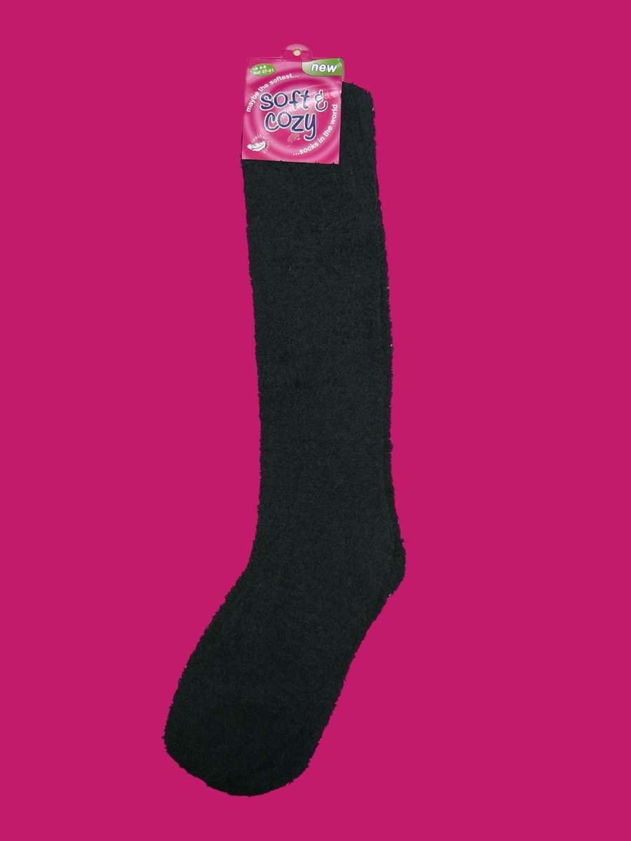 Knee High Soft Fuzzy Winter Socks  Ultra Cozy, Stretchable Thermal Socks
