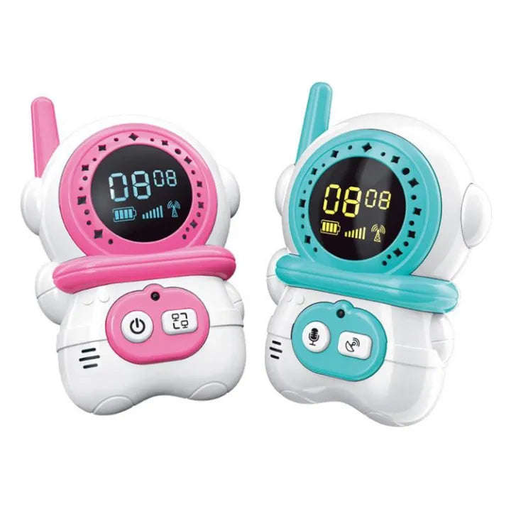Walkie Talkies for Kids 2 PCS Cute Astronaut Walkie Talkies Long Range Walkie Talkie with Voice C...