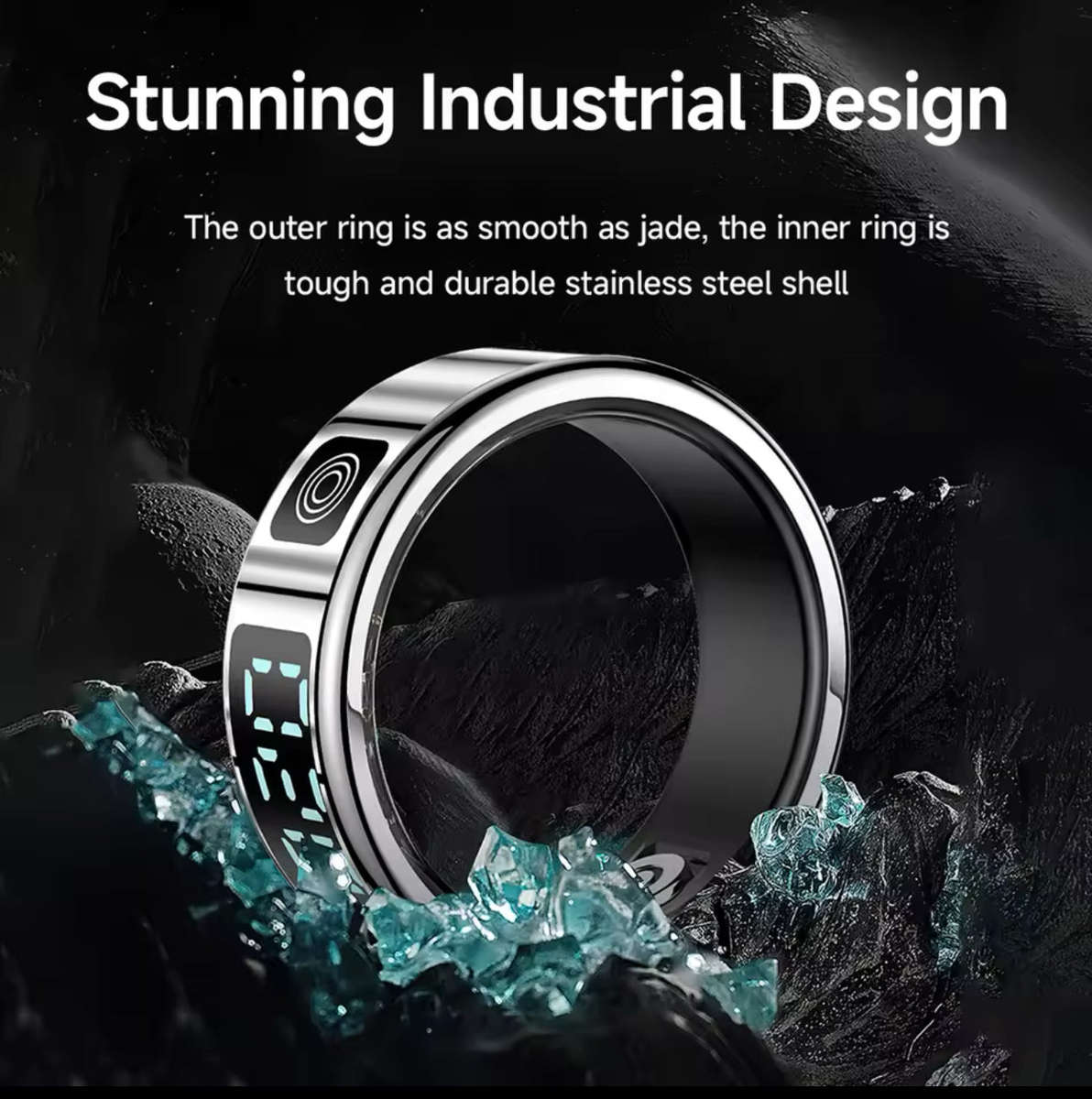 New High Performance Smart Ring With 5ATM Waterproof Gesture Operated Camera Video Health Monitor...