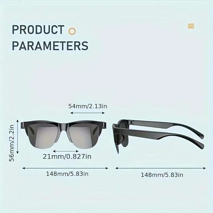 MTech Smart Audio Sunglasses  Bluetooth 5.1, UV400 Polarised, IP65 Water-Resistant