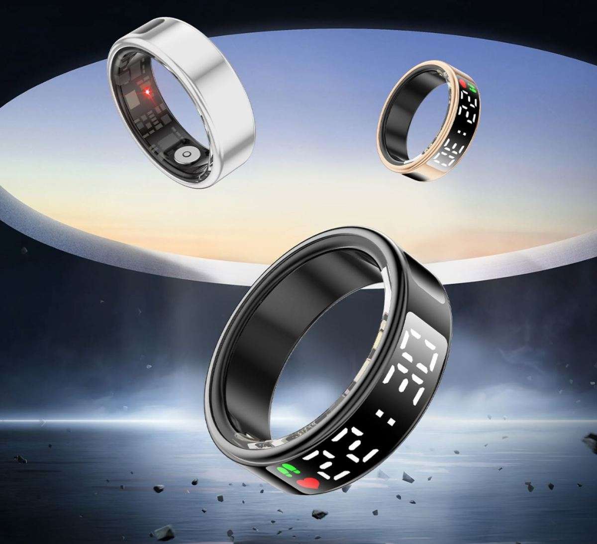 New High Performance Smart Ring With 5ATM Waterproof Gesture Operated Camera Video Health Monitor...