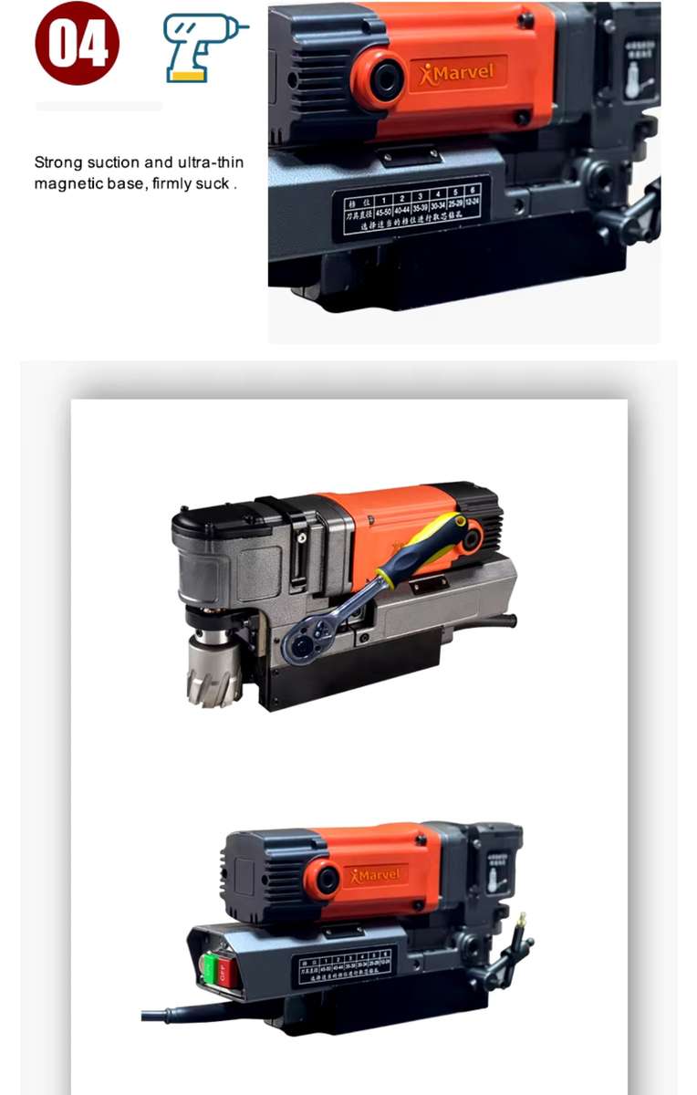 ProPower Magnetic Base Drill Low Profile - 50mm