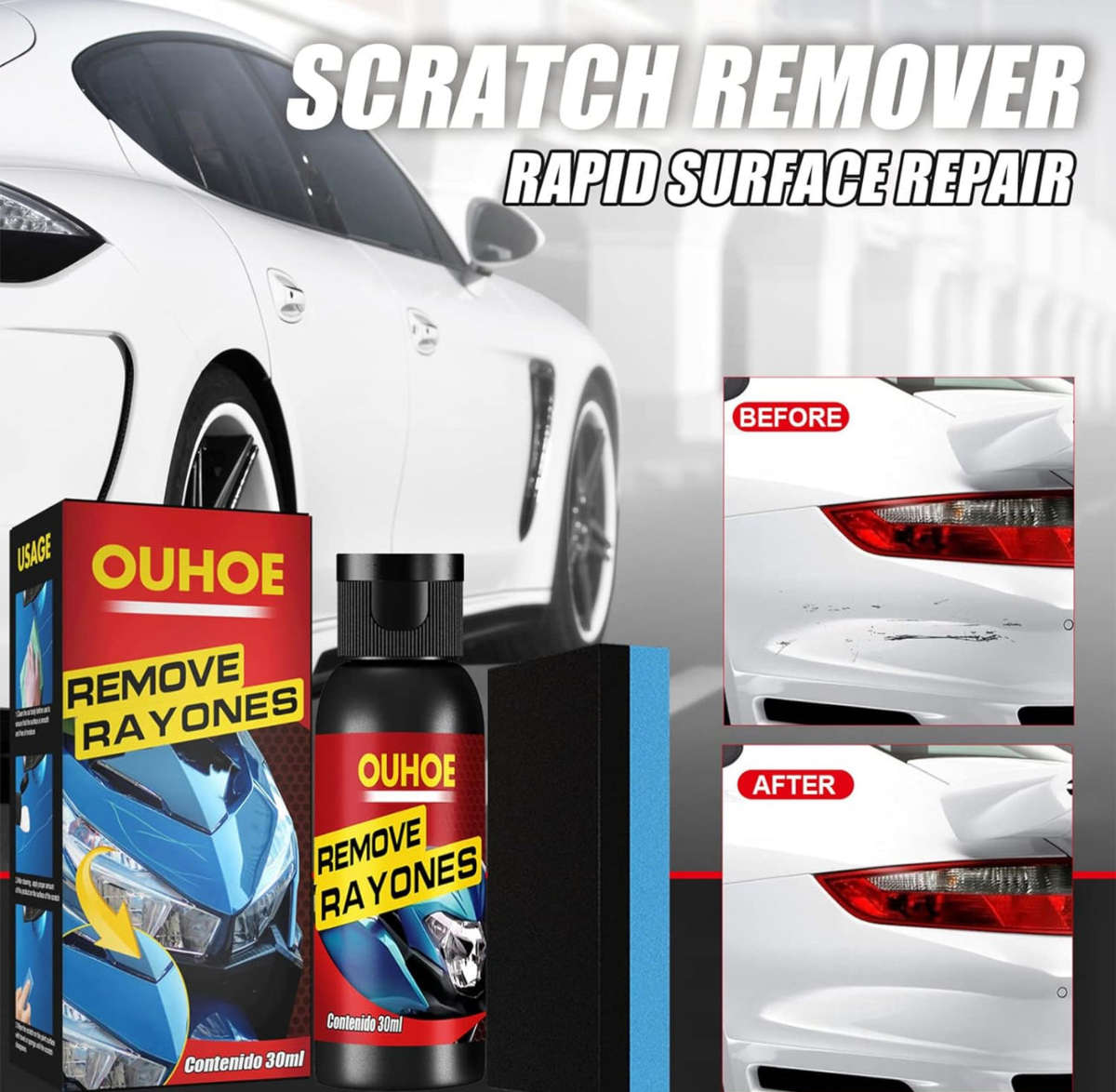 Car Scratch Remover, Scratch Remover Kit for Cars, Car Scratch Repair, Car Scratch Repair Kit, Ca...