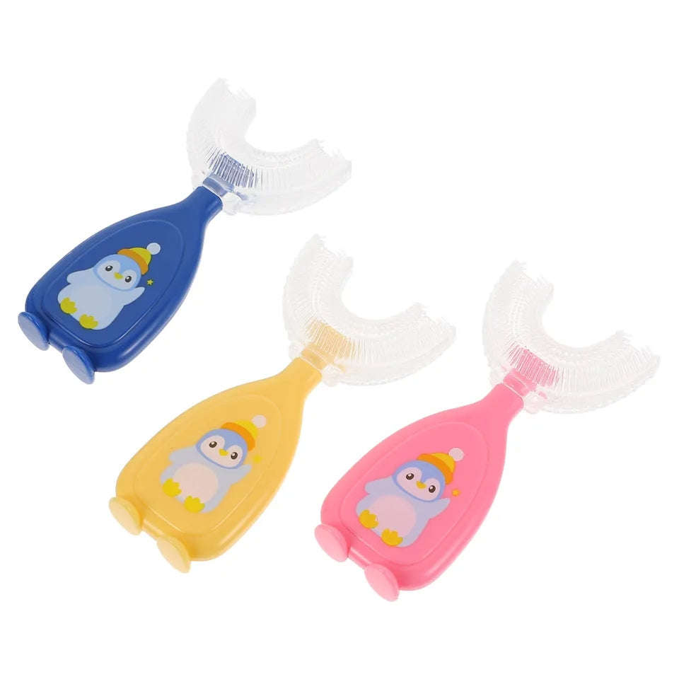 Children's U Tooth Brush 2-6 Years - pink