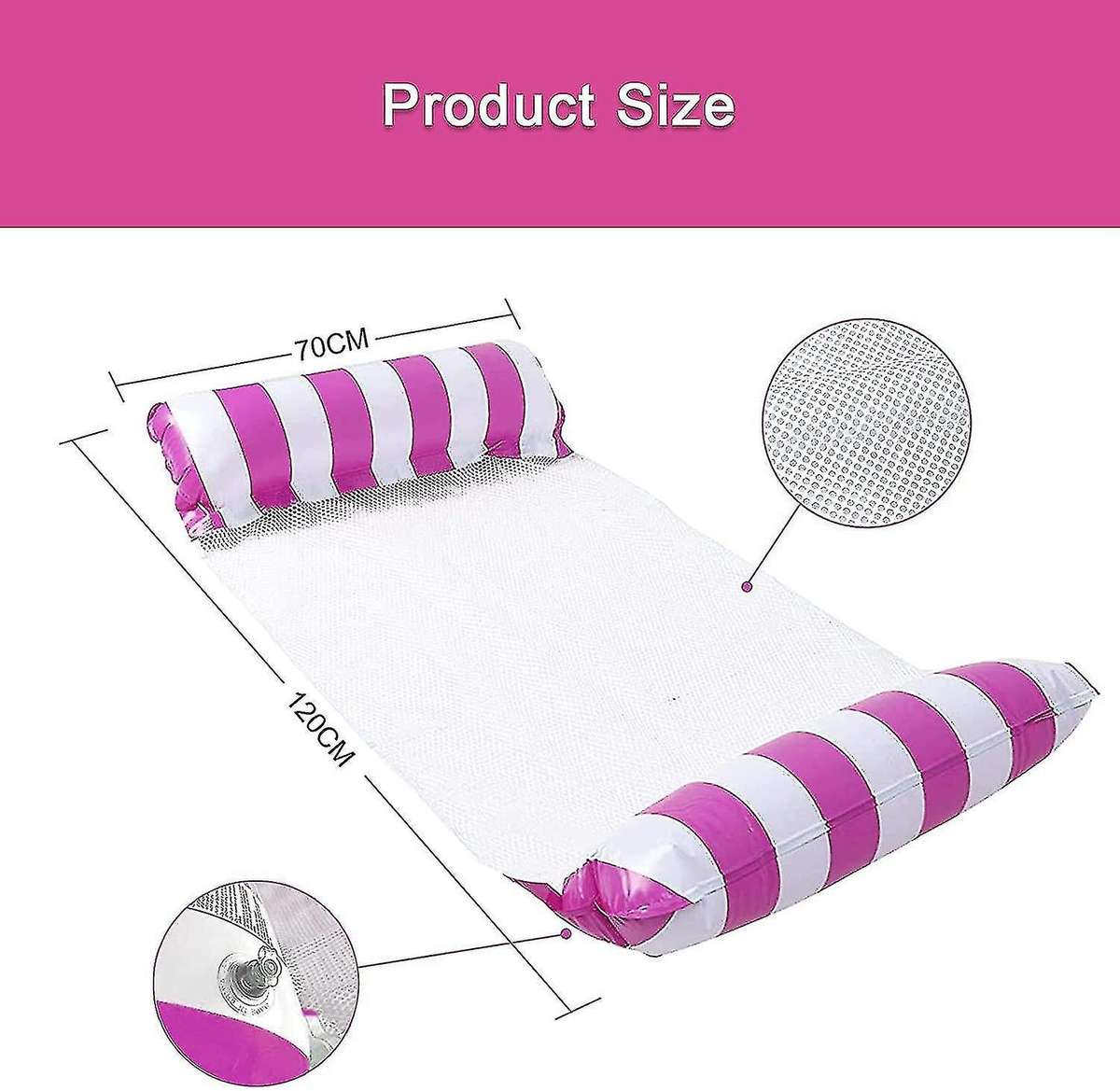 MHome Inflatable Floating Bed  Swimming Pool Hammock Lounger