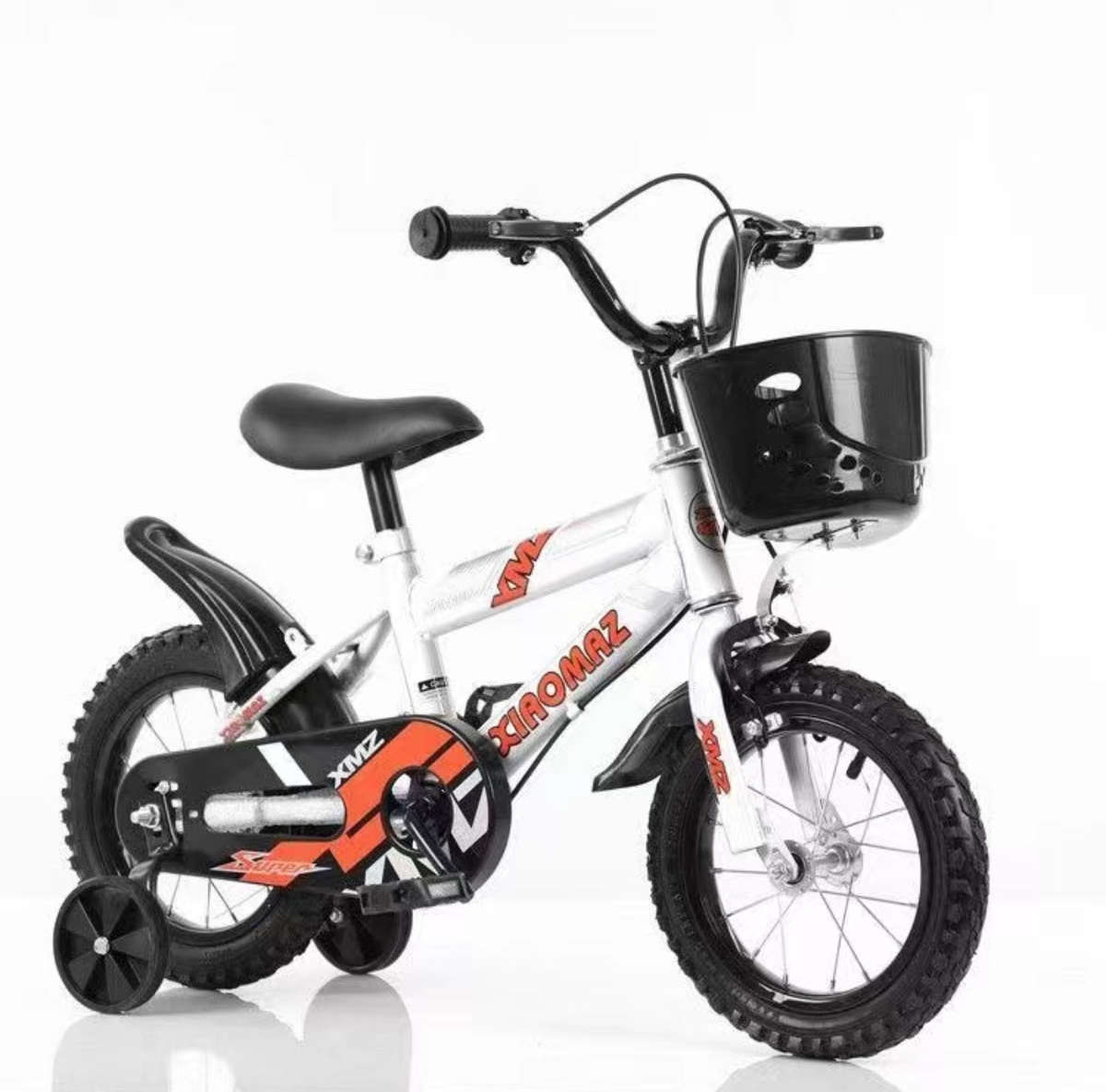 Kids Bicycle with Training Wheels & Shopping Basket,Girls and Boy Bike