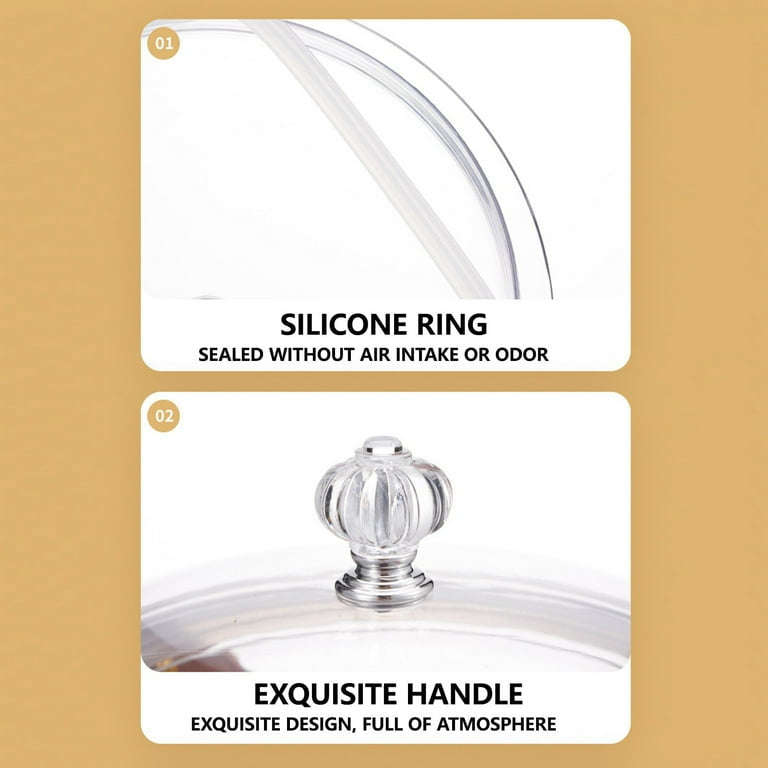 MHome Beverage Dispenser with Tap, Lid & Leather Handle  Clear plastic Dispenser Jar 5.5L