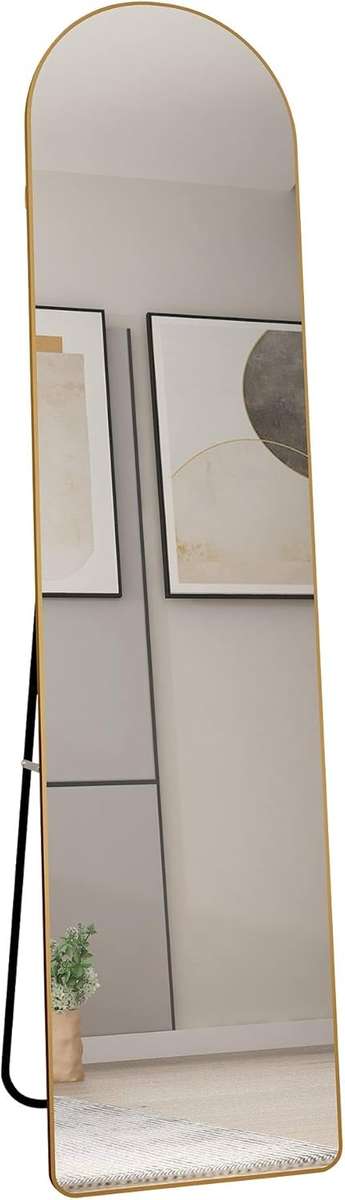 Dressing Arched Wall Mounted, Hanging, Standing or Leaning  Full Body Mirror 152X40CM