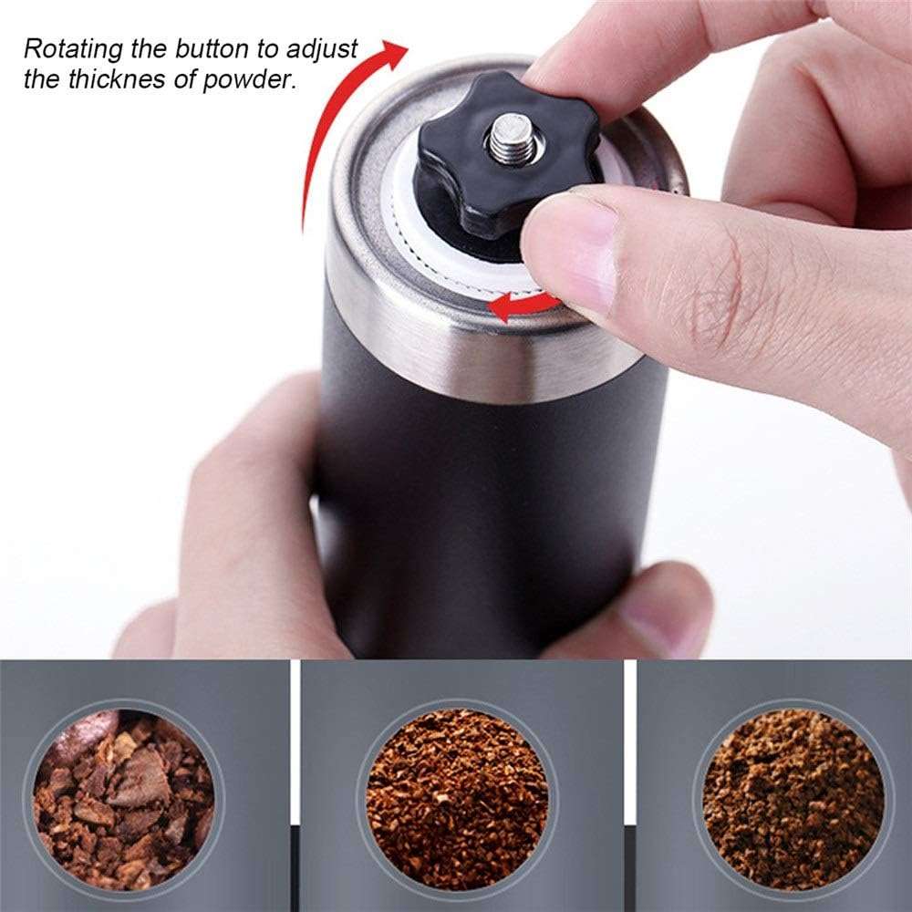 Portable Manual Coffee Grinder  Conical Ceramic Burr Hand Mill for Coffee Beans, Spices & More