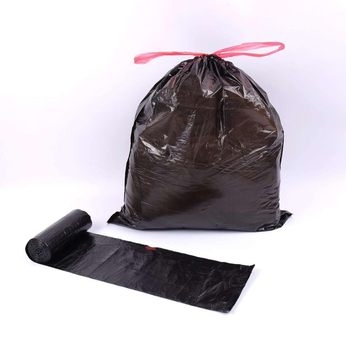 Drawstring Refuse Bag on a Roll
