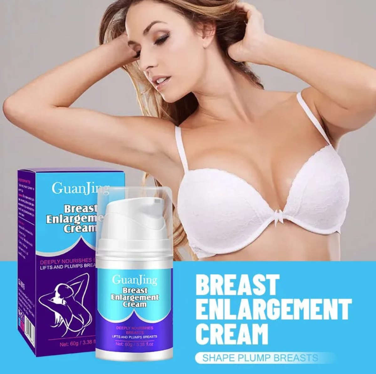 Breast Enhancement Cream, Breast Enlargement, Natural Breast Firming And Lifting Cream For Women ...