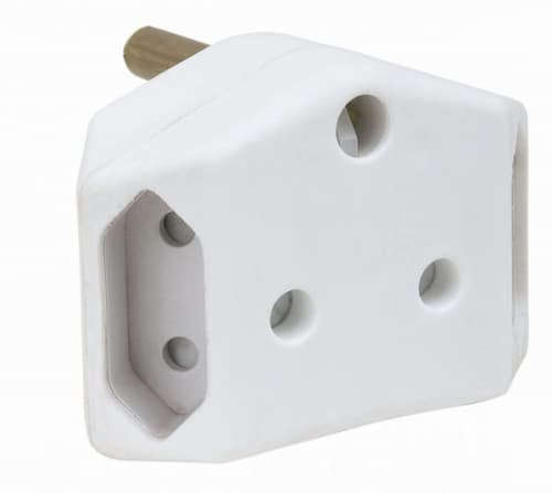 MultiPlug Power Socket Adapter 1x16a 3pin,2x5a Euro