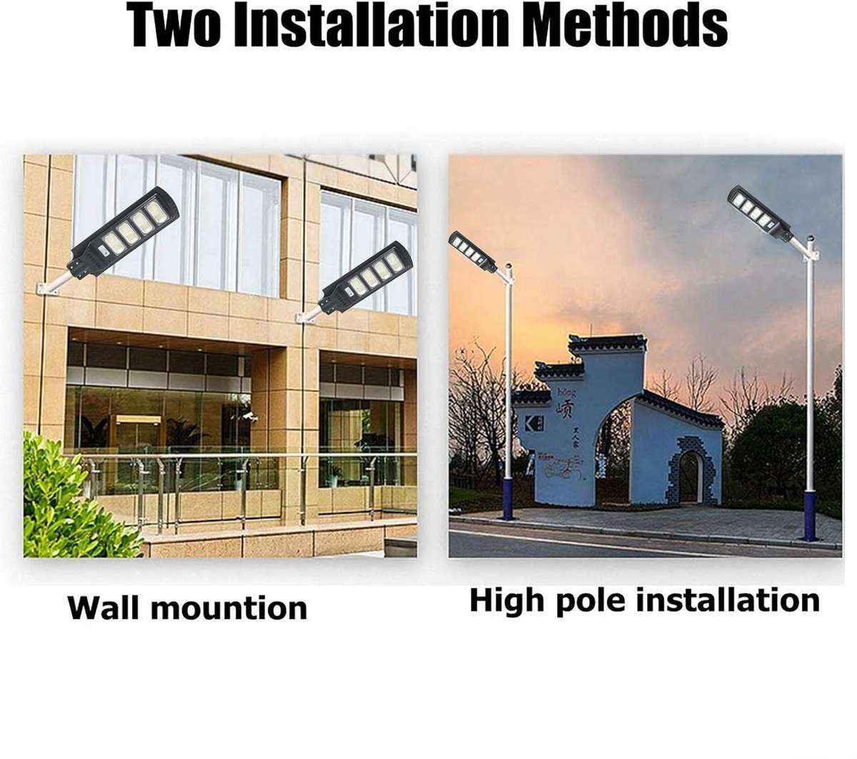 MTY 200W Wall /Pole Mounting Solar Street Light 560 LED IP65 Waterproof with Remote