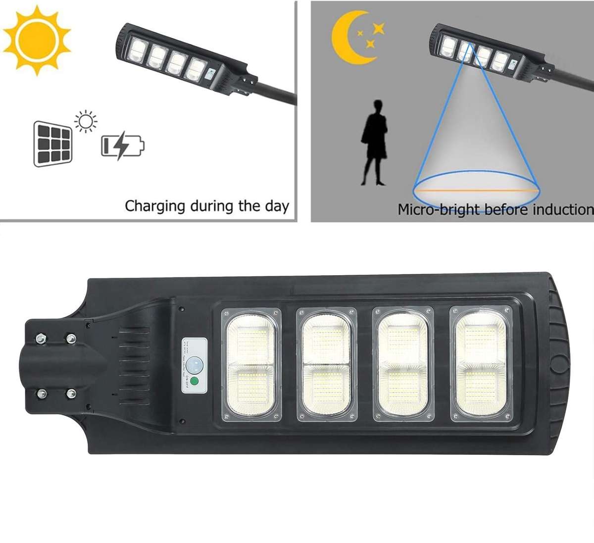 MTY 200W Wall /Pole Mounting Solar Street Light 560 LED IP65 Waterproof with Remote