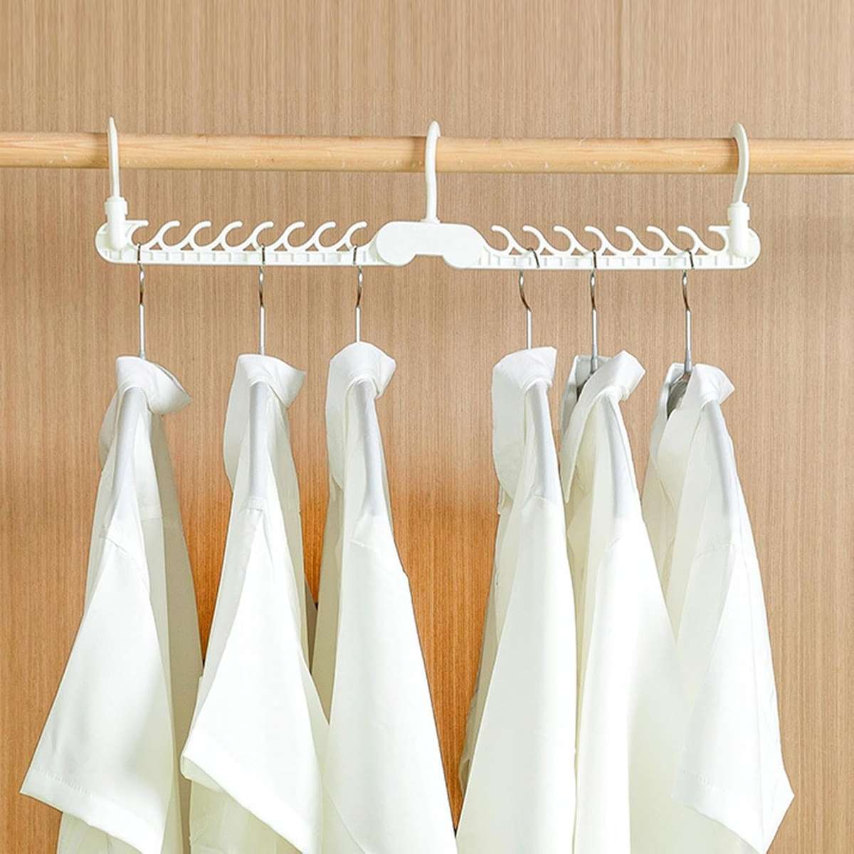 MHome Space-Saving Foldable Closet Hanger  Multifunctional Wardrobe Organizer