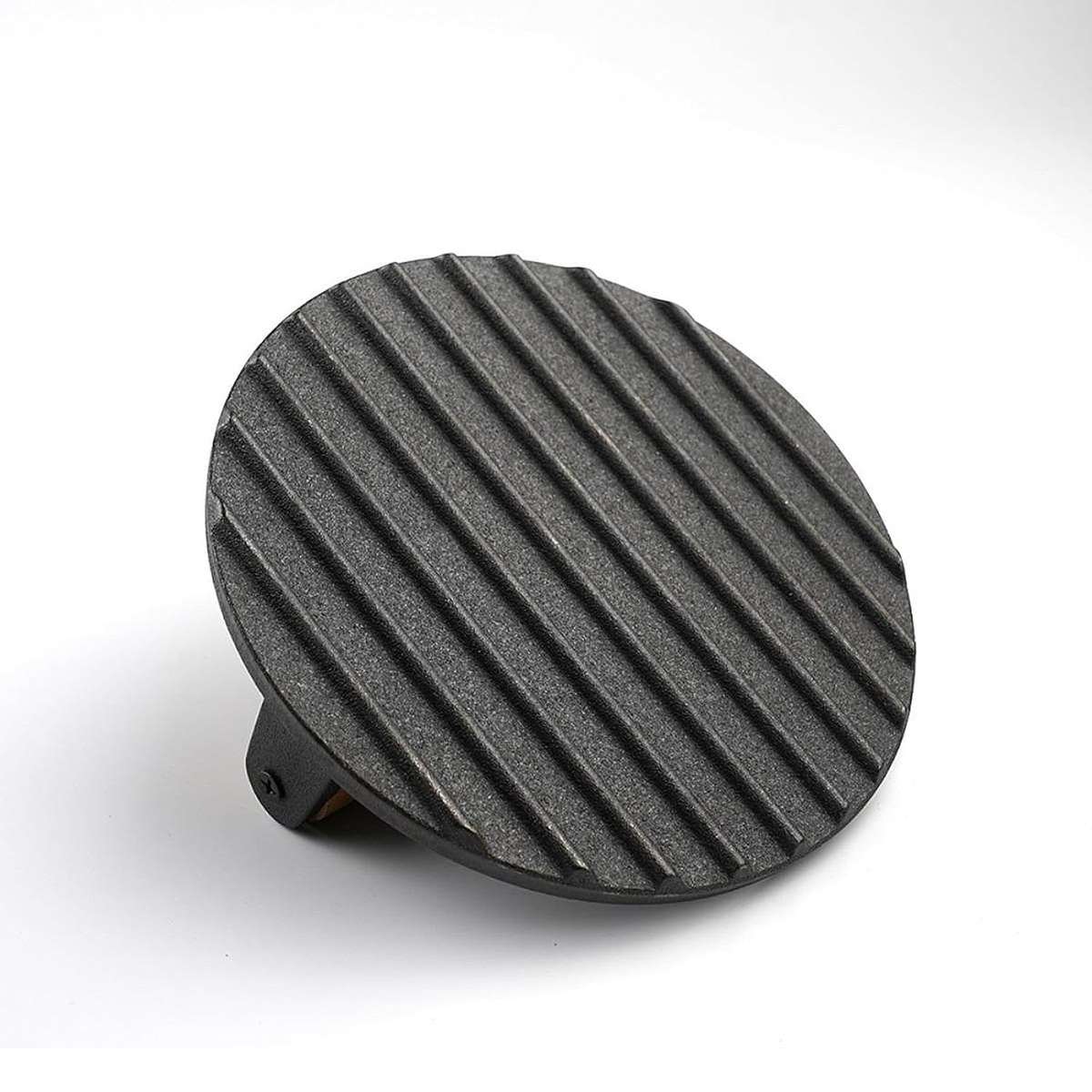 MHome Cast Iron Burger Press  Round Hamburger Patty Maker with Wooden Handle