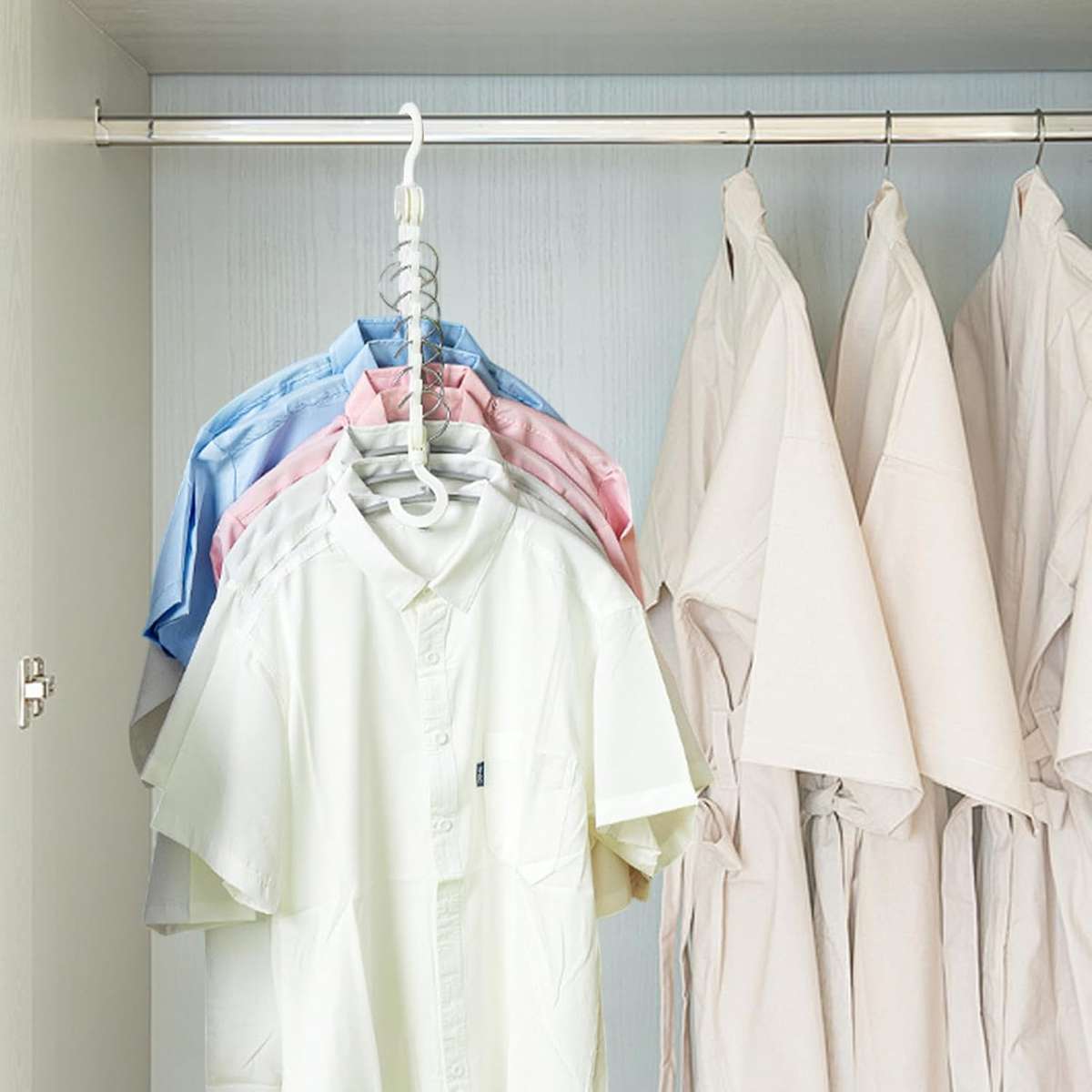 MHome Space-Saving Foldable Closet Hanger  Multifunctional Wardrobe Organizer
