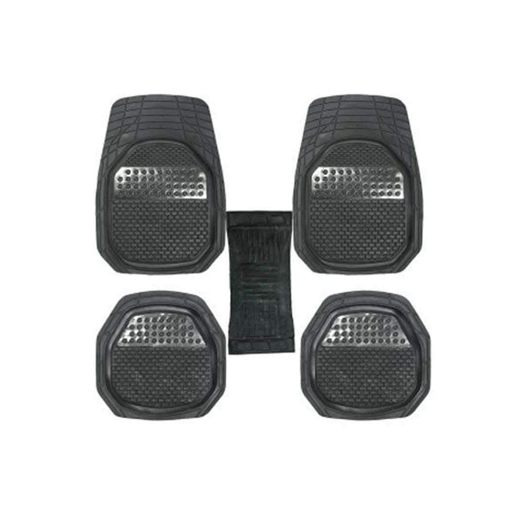 5 Pieces All Car Universal Rubber Floor Mat Set