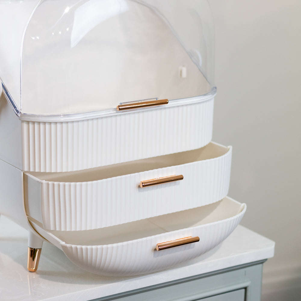 Cosmetics Storage Box 2 Drawer Various Colours