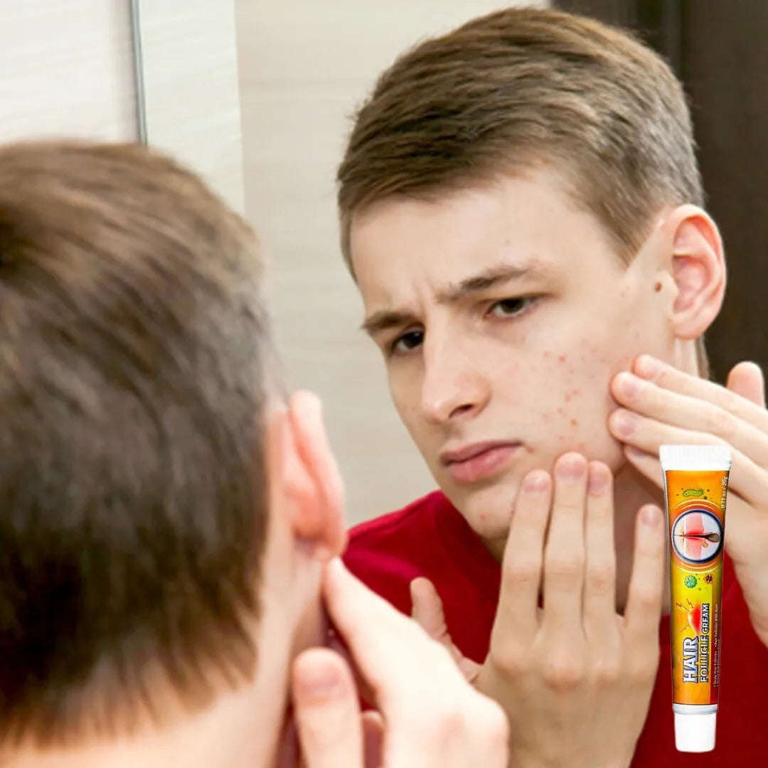 Hair Follicle Cream Treat Folliculitis Skin Inflammation Antibacterial Ointment