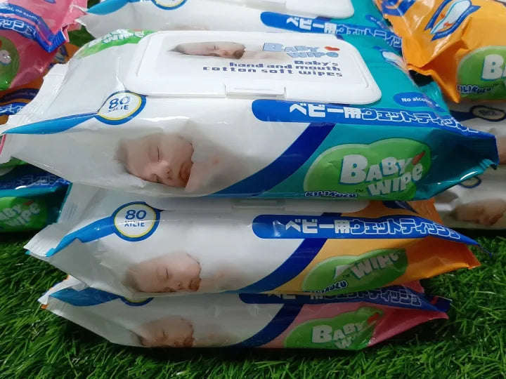 Baby Wipes,Pure & Fragrance Free, size 80 sheets.