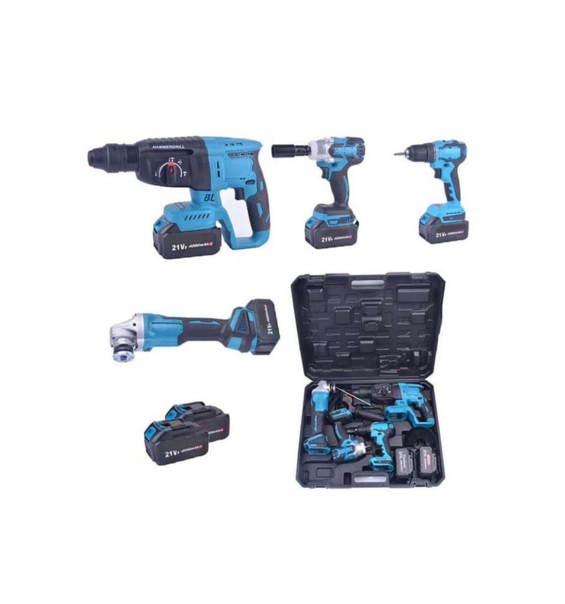 Multifunction Cordless Battery PowerTool Kit -4 Different Tools!