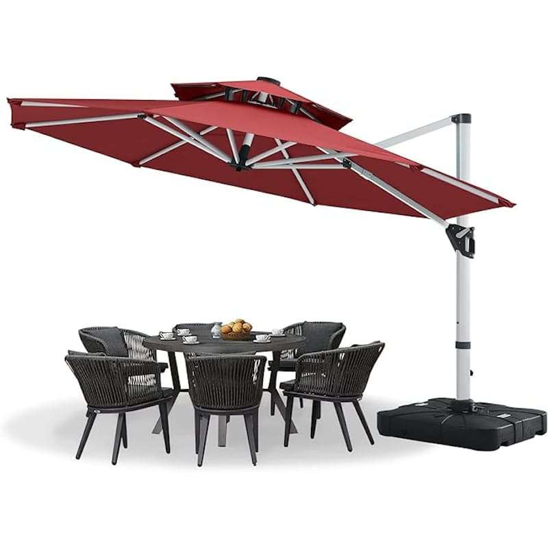 Weather-Resistant Cantilever Umbrella