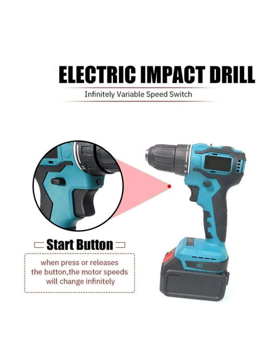 Multifunction Cordless Battery PowerTool Kit -4 Different Tools!
