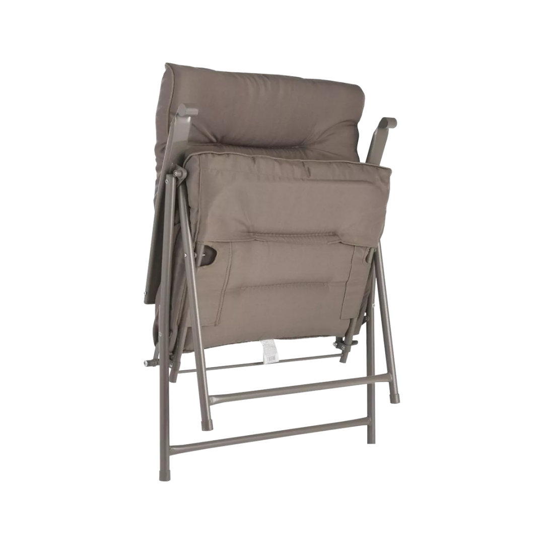 MFurn Ventura 3 Piece Folding Patio Set With Padded Chairs And Table