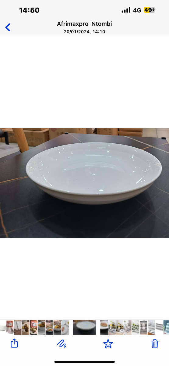 Ceramic Pasta Bowl Set 4pc