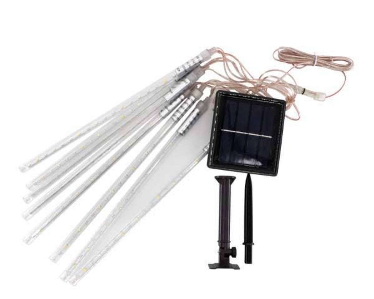 Christmas 8 x 36 LED Tube Meteor Shower Solar Lights - Various Options