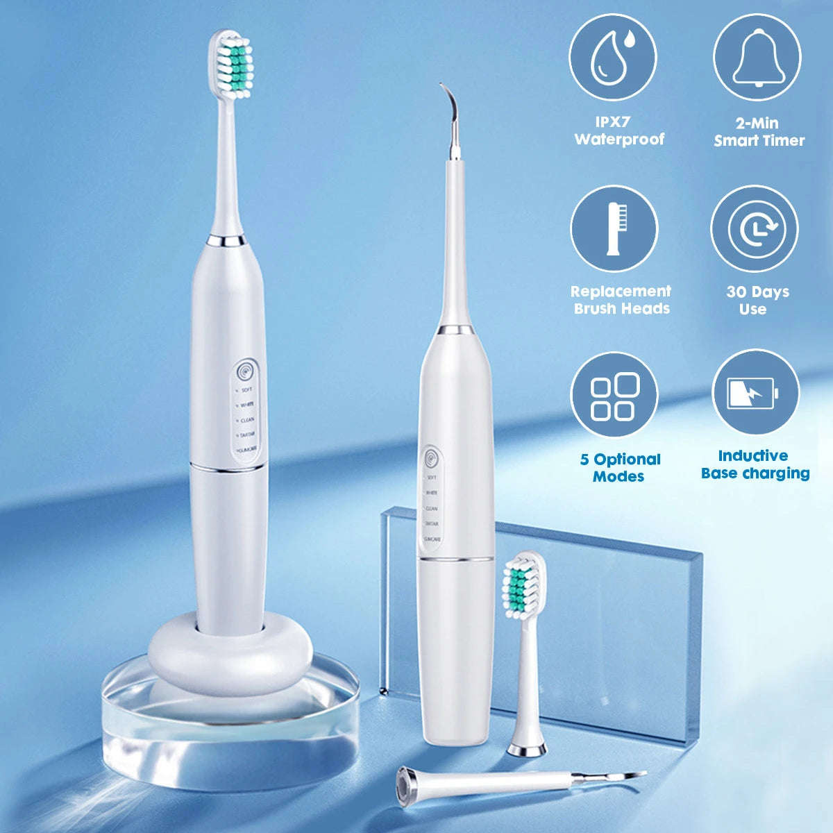 Wireless Electric High Frequency Toothbrush/Dental Scaler