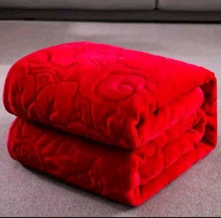 Warm Winter Blankets DBL With Hearts Prints